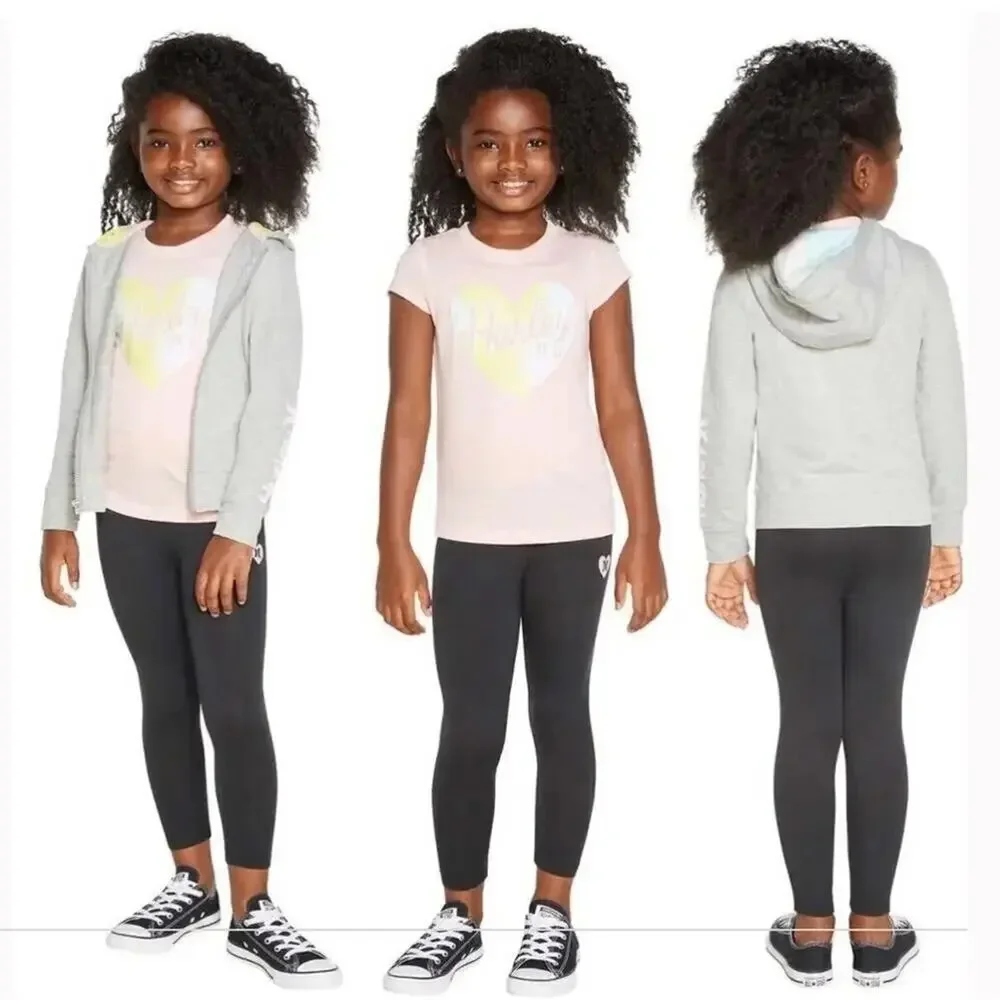 Hurley Girl’s Hoodie Leggings Shirt 3-piece Set Size 4 NWT
